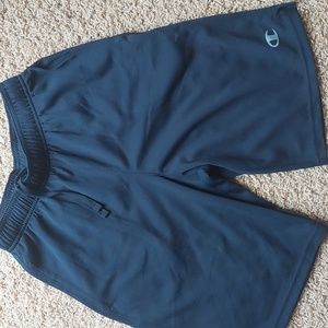 Men's navy blue athletic shorts